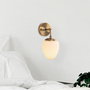 Opviq Lámpara de pared Vintage con acabado en cobre
